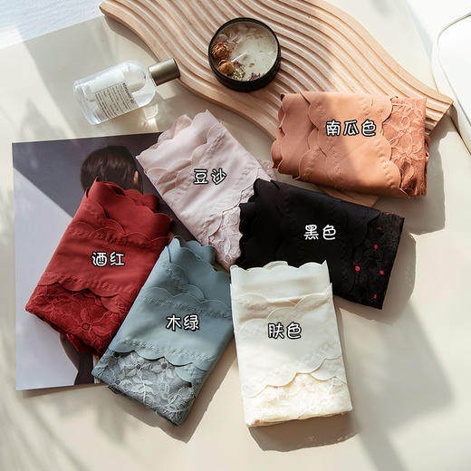 7A抗菌纯棉裆 冰丝白绷带高腰收腹轻塑裤 美宅内裤女士性感蕾丝短裤高腰内裤 商品图1