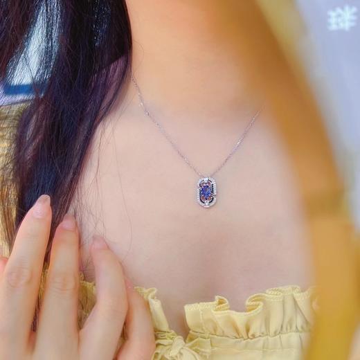 1.15ct 蓝宝石项链 商品图5