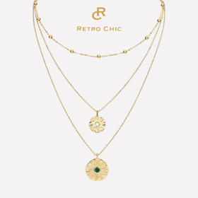 Shadow影系列｜叠戴三跨项链