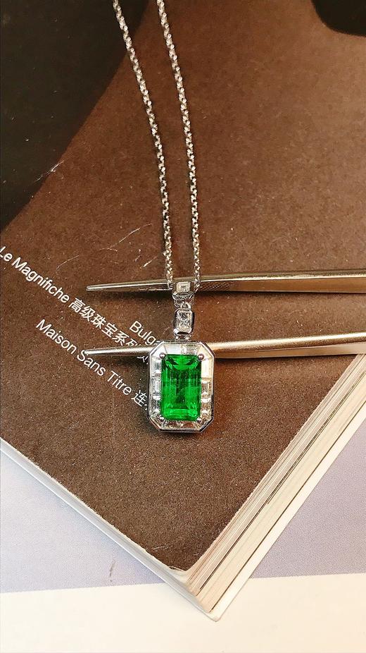 1.43ct 祖母绿锁骨链 商品图2