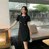 [奢姿轻奢系列]法式打钻连衣裙大码女装夏季新款胖妹妹气质裙子8942825742 商品缩略图1