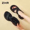 ZHR则则简约厚底凉鞋女2024夏新款时尚百搭轻盈透气耐磨凉鞋显高 商品缩略图9