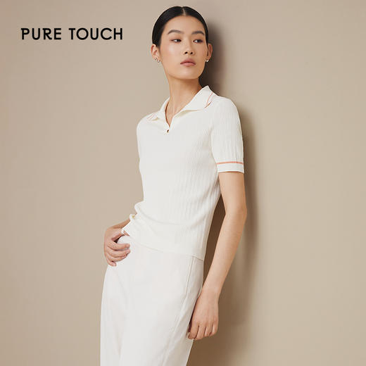 pure touch女士针织短袖上衣1346243341 商品图0