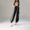 7/11奢姿2024秋季新品黑色运动裤女夏季薄款休闲卫裤裤子学生直筒裤显瘦阔腿裤9943530039 商品缩略图0