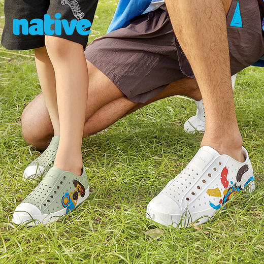 心选丨【特价款】native抽象梦境Jefferson亲子洞洞鞋 商品图3