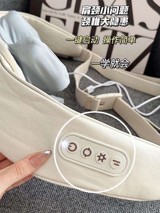 肩颈按摩仪，1:1还原真人揉捏斜方肌，仿人手虎口造型，充电无线多功能肩颈按摩器，礼盒包装，三大力度模式调控，多种按摩手法变换~无线设计2000mAh强续航，随时随地享受 商品图6