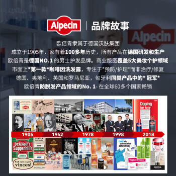 欧倍青（Alpecin）德国进口防脱洗发水咖啡因固发控油250ml+发根滋养液200ml 商品图7