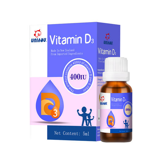 【纽派】进口维生素D3 每一滴含400IU 商品图0