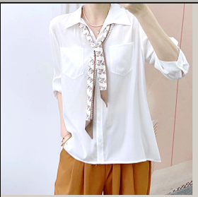 481050天丝双口袋翻领衬衫