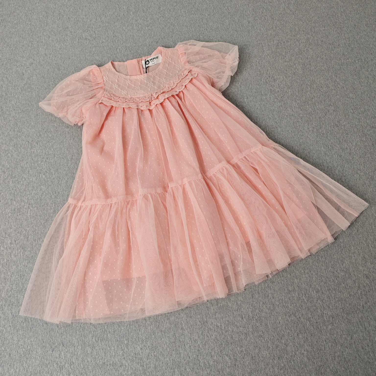 413-童圆领短袖连衣裙