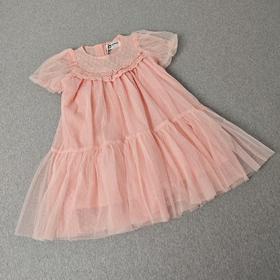 413-童圆领短袖连衣裙