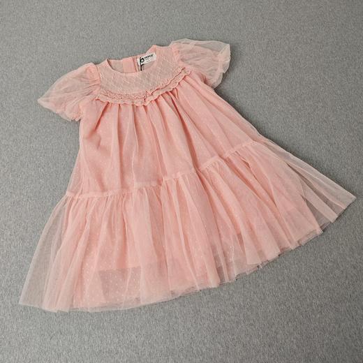 413-童圆领短袖连衣裙 商品图0