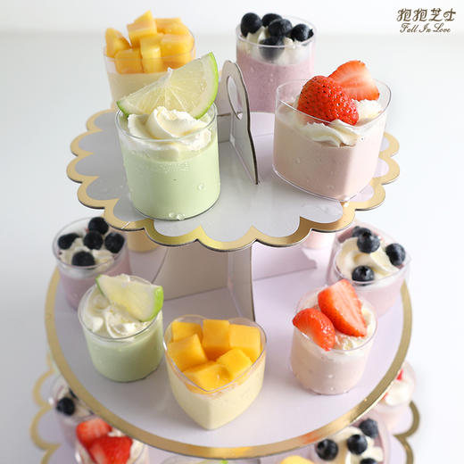 午後の時間--英式下午茶芝士杯（ 4种口味/24杯/24个勺子)放蛋糕的三层架子免费送噢~ 商品图9