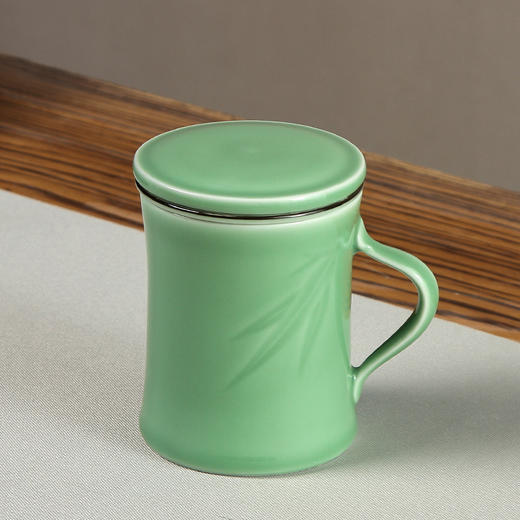 【经典】龙泉青瓷中式茶水分离泡茶杯 商品图3