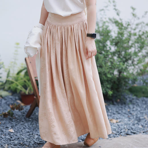 饭小饭  真丝半裙 商品图2