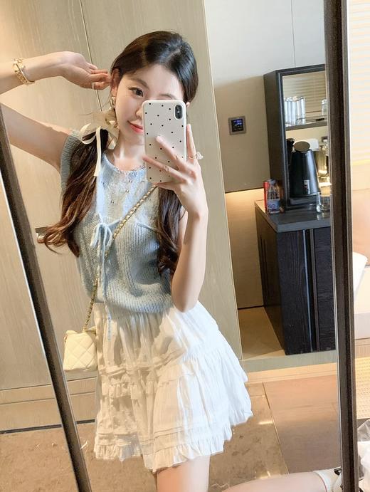 <曾小咸推荐>2色针织系带上衣 日常99.99 立降40 秒杀59.99 ！ 商品图3