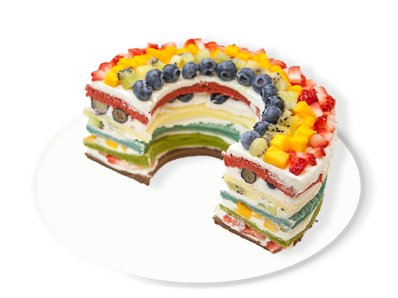 旖旎彩虹蛋糕