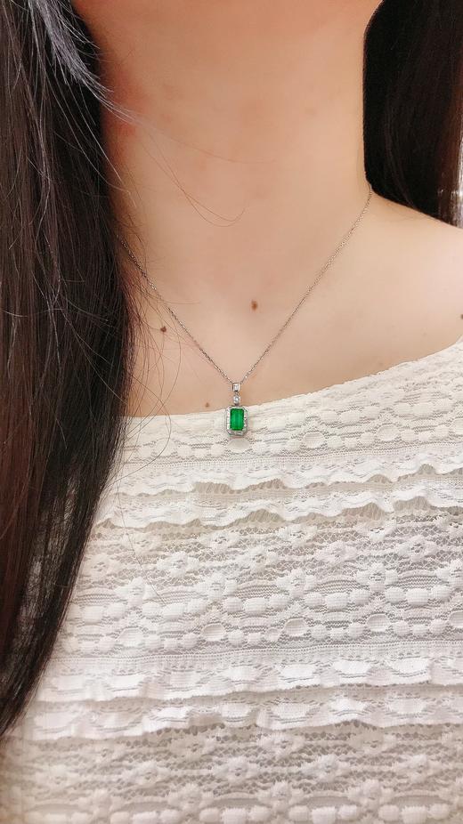 1.43ct 祖母绿锁骨链 商品图6