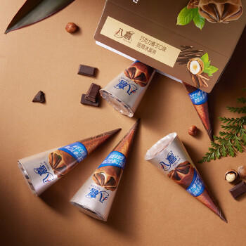 八喜 雪糕 冰淇淋 冰激凌 甜筒组合装 巧克力口味68g*5支 脆皮甜筒 商品图4