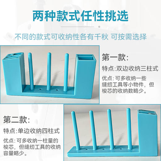平车梭芯工具四合一收纳架强磁吸附线芯心架可放纱剪小螺丝刀镊子 商品图3