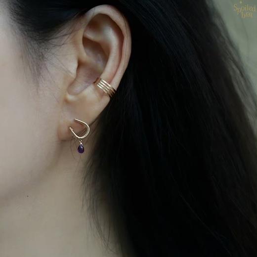 SpoiledBrat Jewelry新年礼物 幸运马蹄 彩色宝石小耳钉 商品图4