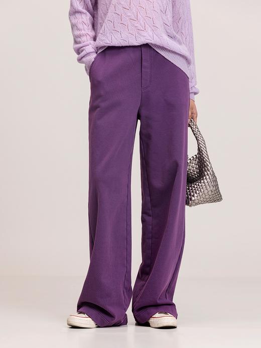 XIAOYU|洗旧感针织裤加长版243KZ107 商品图0