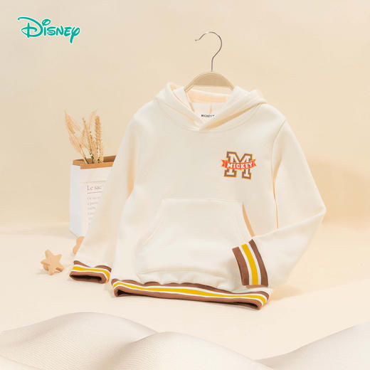 【商城同款】迪士尼童装男童美式复古风连帽卫衣春秋季小男孩米奇印花套头上衣ZD3DS014 商品图2