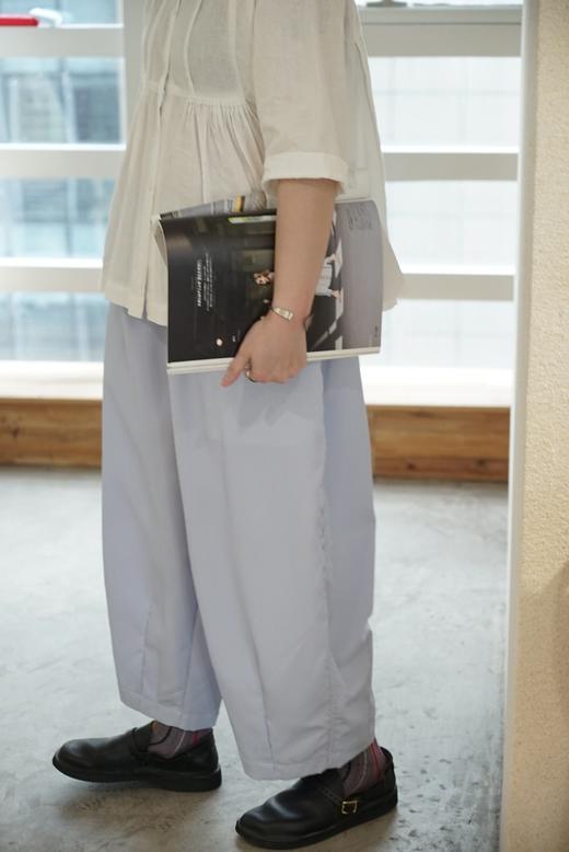 HARVESTY 灰蓝细条纹气球裤 商品图4