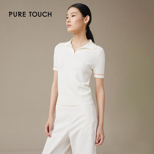 pure touch女士针织短袖上衣1346243341 商品图3