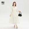 P&X设计师女装秋季法式气质优雅温柔连衣长裙824308395 杏色 商品缩略图0