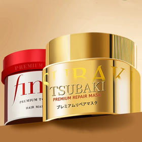 日本 资生堂 TSUBAKI丝蓓绮 金色0秒修复 180g / 红色Fino美容液高效保湿发膜 230g
