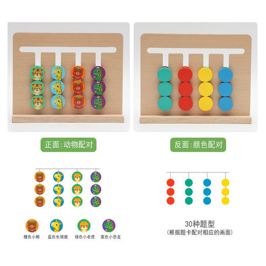 【29.9/套】木博士 动物四色走位棋✅锻炼逻辑思维✅开发宝宝潜在智力✅适合1岁+宝宝 商品图4