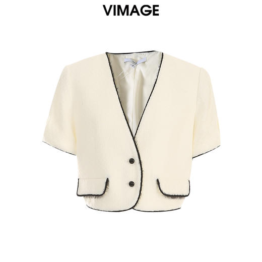 VIMAGE纬漫纪千金气质香风短款通勤外套秋季新款V2203836 商品图0