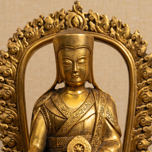 清 铜鎏金萨迦五祖八思巴像 商品图2