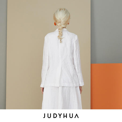 JUDYHUA 极简H版亚麻西装 商品图2
