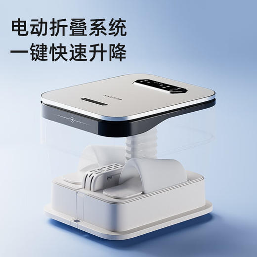 凯诗捷（KASJ）泡脚桶家用恒温加热自动升降折叠气囊按摩足浴盆 节日礼物送长辈礼品 K7-皓月白 商品图2