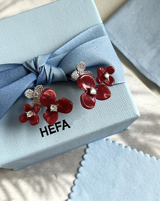 现货 THS7.13-  7.8-无 hefang家 太懂女生 小苍兰戒指 花簇锁骨链  项链 白鸢尾耳饰 12款可选 CU1080 商品图3