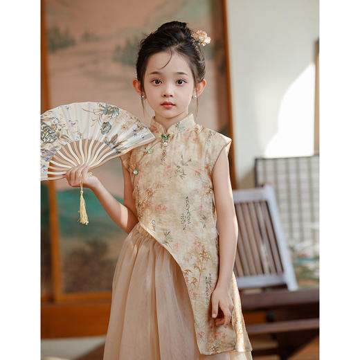 新中式旗袍女童中国风，古风汉服两件套国潮LSB- 2985 商品图2