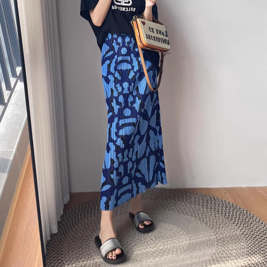 夏季度假花色仙女裙松紧腰弹力大_ym 商品图1