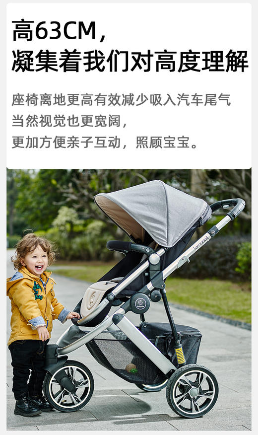babyruler高景观婴儿车Tomado-T2/BBR-601178 商品图7