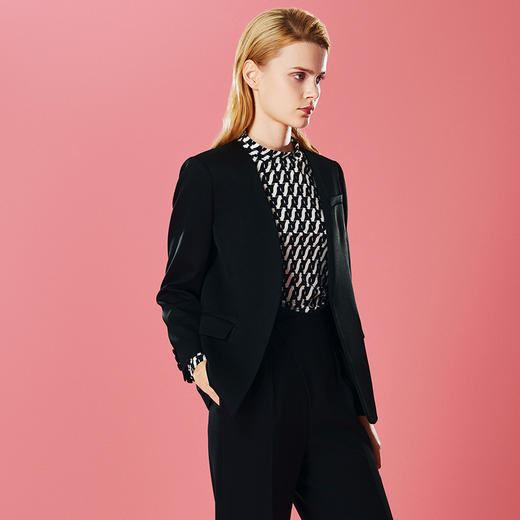 EITIE爱特爱优雅气质通勤干练收腰西装外套秋季新款7903605 商品图3