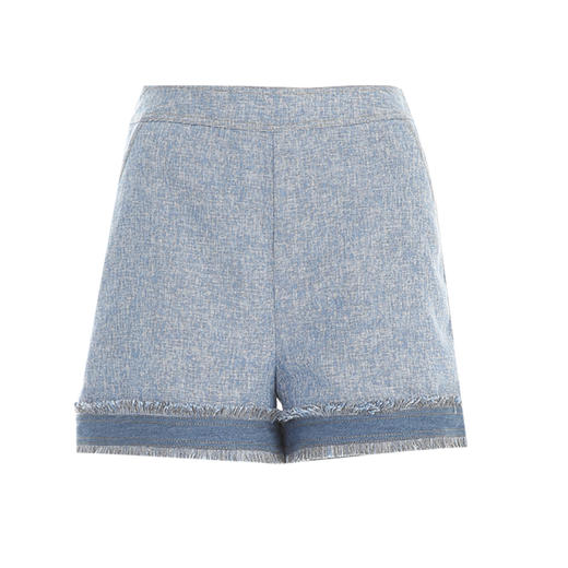 VIMAGE纬漫纪秋季新款时尚复古高腰显瘦通勤阔腿短裤V2205801 商品图5