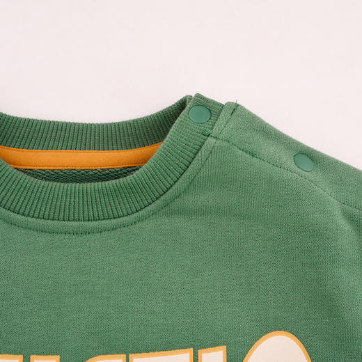 棉果果秋季新品男童春秋款简约百搭纯棉圆领套头卫衣M312180224474 商品图1