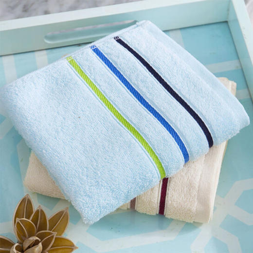 洁丽雅（Grace）新疆棉抗菌毛巾家纺 纯棉强吸水舒适面巾 74cm*33cm 3条装（颜色随机发货） 商品图3