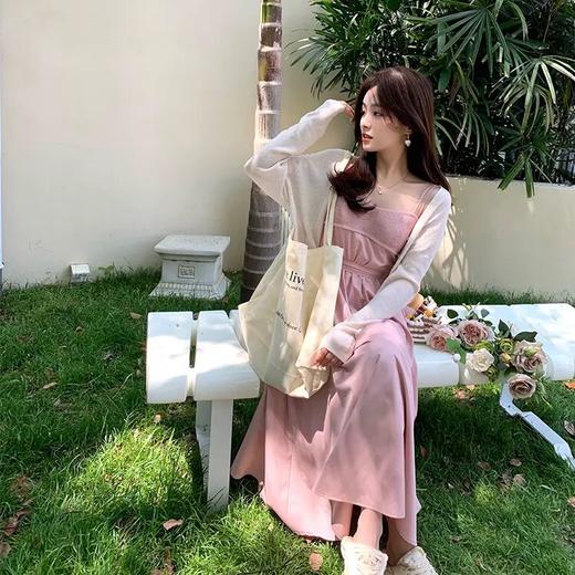 金蘑菇菇 /温莎来信 4色吊带连衣裙 小个子穿上秒变甜妹的连衣裙 商品图3