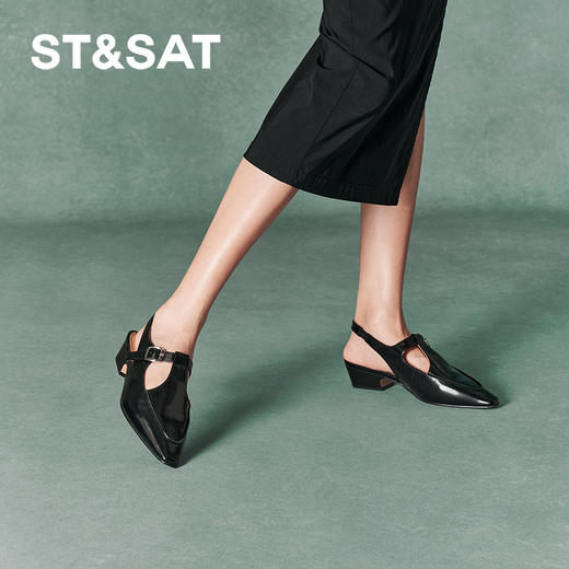 星期六时尚摩登镂空粗跟中后空SSC3114048 商品图5