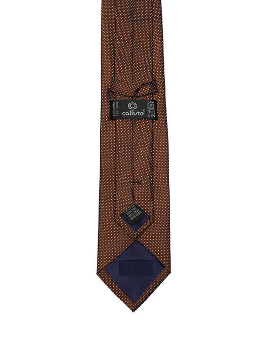 callisto咖啡色桑蚕丝领带 商品图2