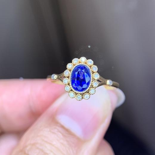 0.98ct 1.92g 蓝宝石戒指 商品图6