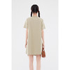 【严选】诗凡黎假两件蕾丝拼接T恤连衣裙2024夏新款洋气圆领直筒裙女SF6391641 商品缩略图4