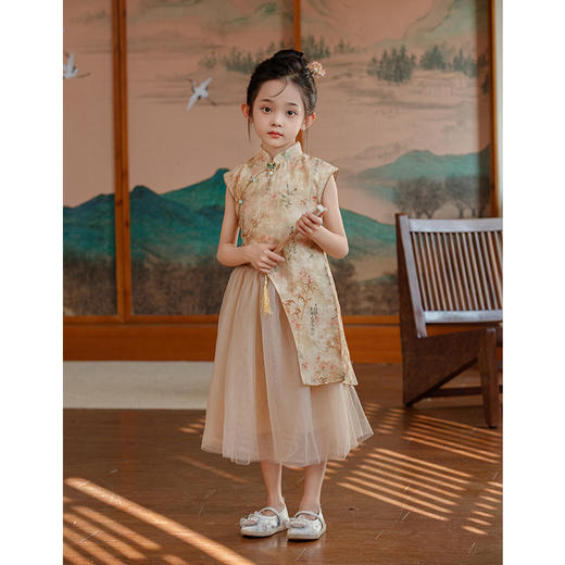 新中式旗袍女童中国风，古风汉服两件套国潮LSB- 2985 商品图3